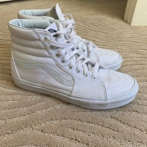 VANS SK8-HI ALL WHITE 9